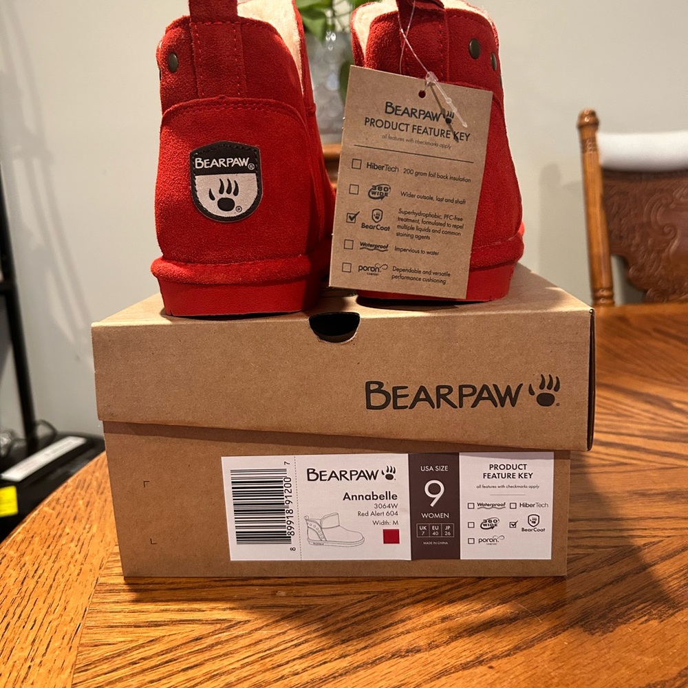 Bearpaw Red Annabelle Boots